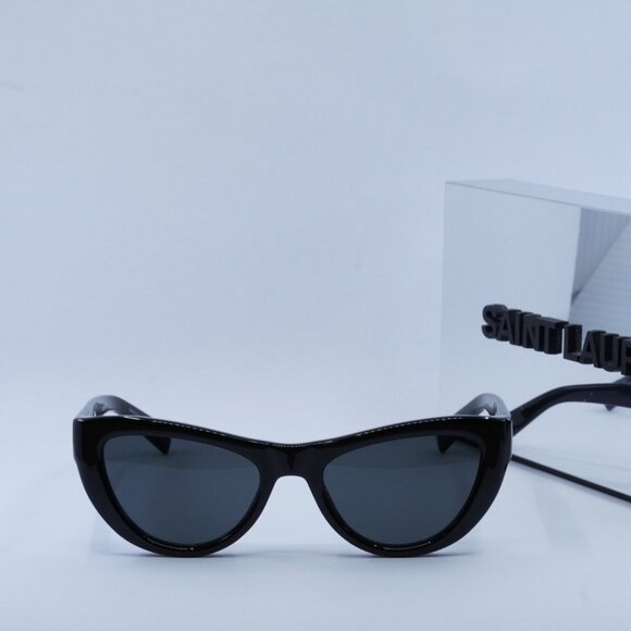 Final Price! Saint Laurent SL676 001 Shiny Black/Black Sunglasses - Picture 2 of 9